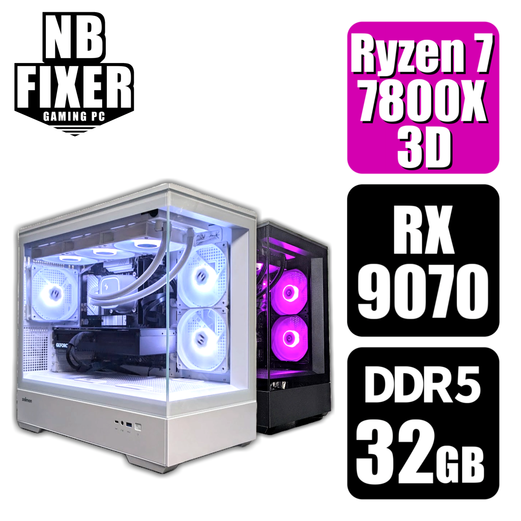 Ryzen 7 7800X3D / RX9070 / メモリDDR5 32GB / SSD 1TB / P30