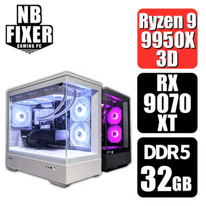 Ryzen 9 9950X3D / RX9070XT / メモリDDR5 32GB / SSD 1TB / P30
