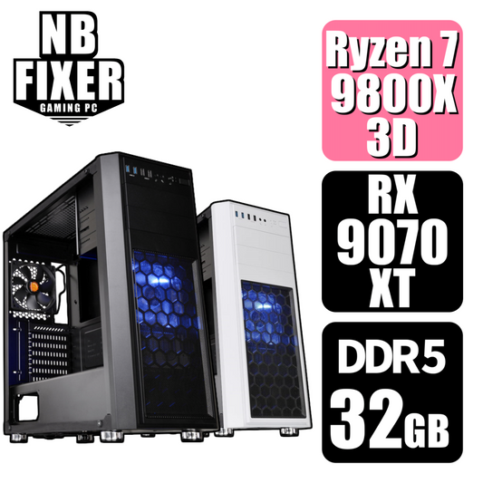 Ryzen 7 9800X3D / RX9070XT / メモリDDR5 32GB / SSD 1TB / H26