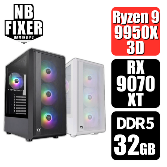 Ryzen 9 9950X3D / RX9070XT / メモリDDR5 32GB / SSD 1TB / S200