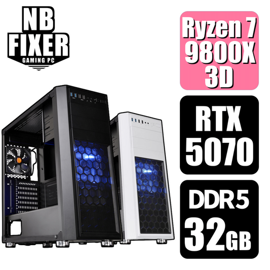 Ryzen 7 9800X3D / RTX5070 / メモリDDR5 32GB / SSD 1TB / H26