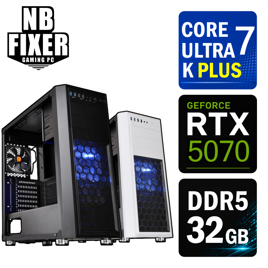 Core Ultra 7 270K Plus / RTX5070 / メモリDDR5 32GB / SSD 1TB / H26 / ゲーミングPC