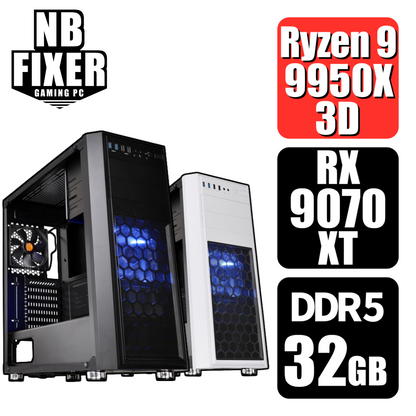 Ryzen 9 9950X3D / RX9070XT / メモリDDR5 32GB / SSD 1TB / H26