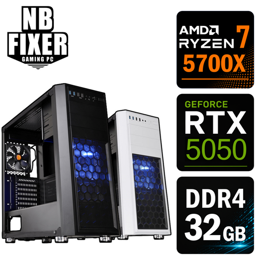 Ryzen 7 5700X / RTX5050 / メモリ32GB / SSD 1TB / H26 / ゲーミングPC