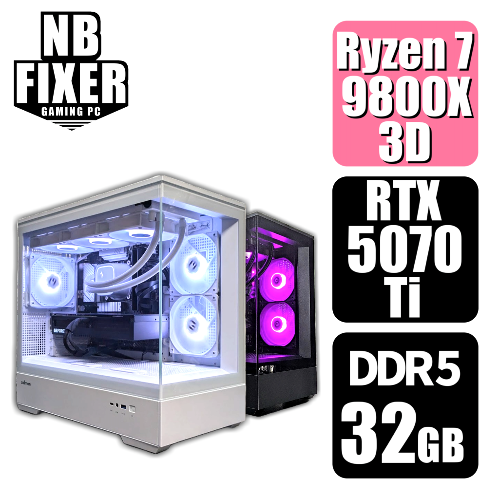 Ryzen 7 9800X3D / RTX5070Ti / メモリDDR5 32GB / SSD 1TB / P30
