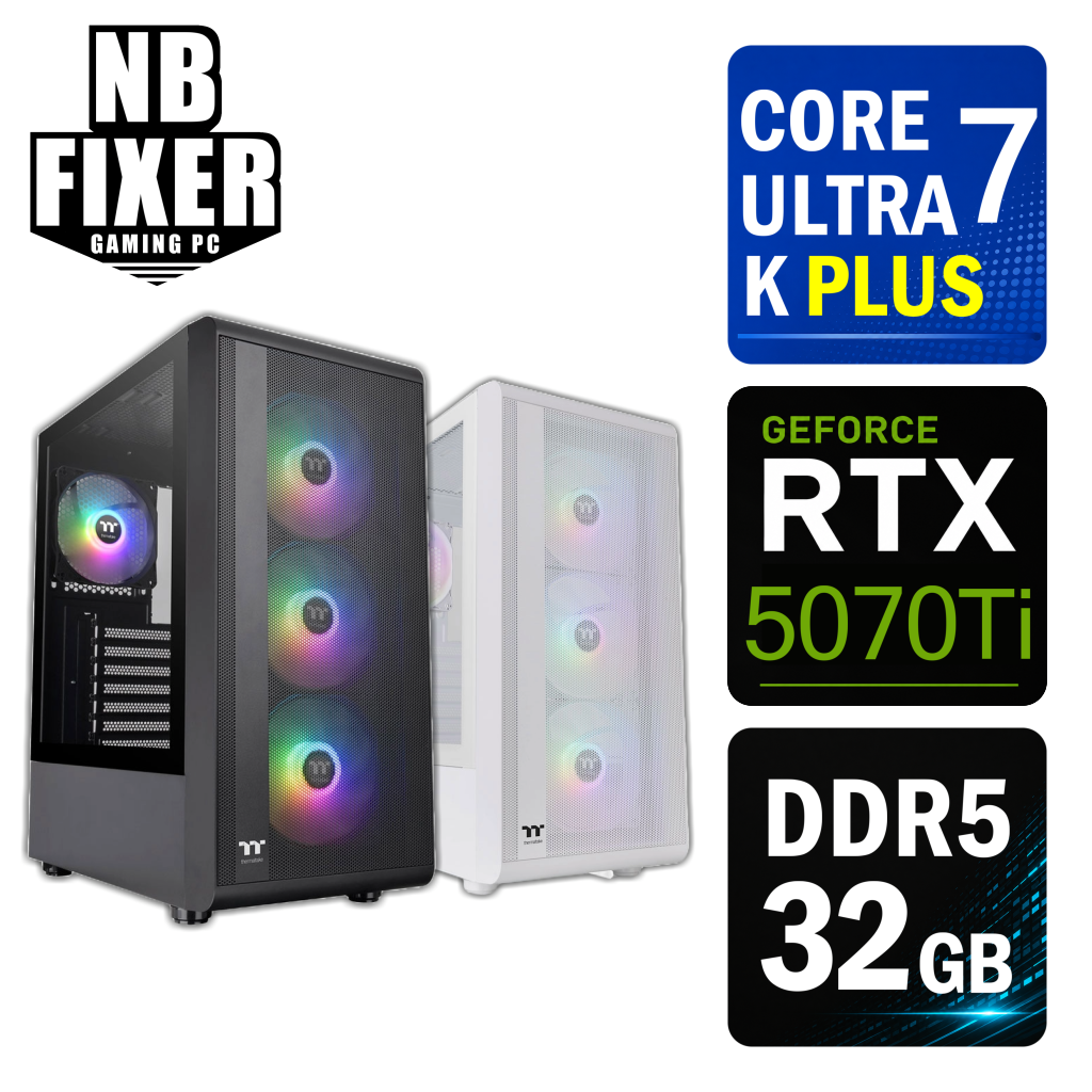 Core Ultra 7 270K Plus / RTX5070Ti / メモリ32GB / SSD 1TB / S200 / ゲーミングPC