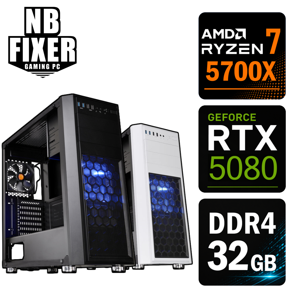 Ryzen 7 5700X / RTX5080 / メモリ32GB / SSD 1TB / H26 / ゲーミングPC