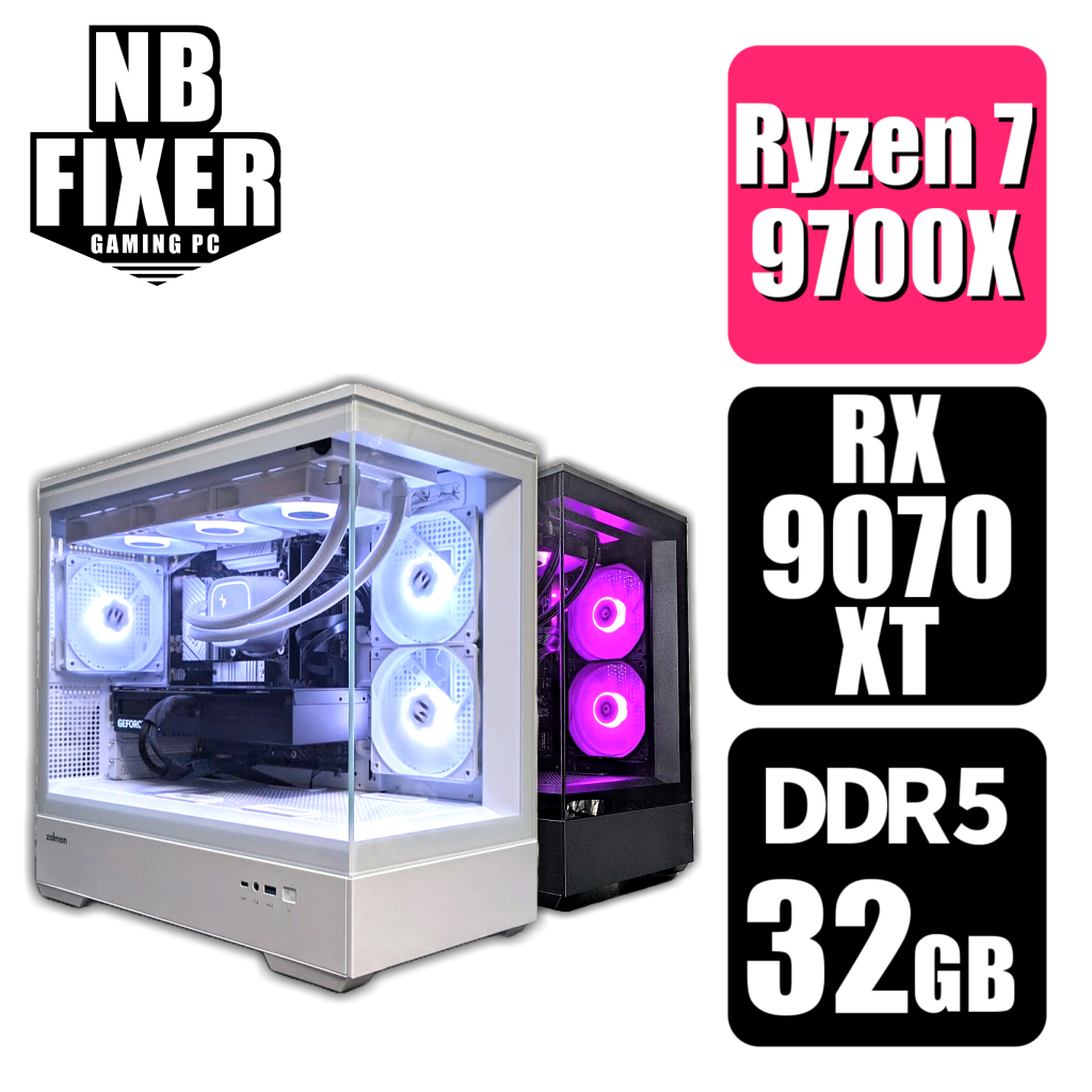 Ryzen 7 9700X / RX9070XT / メモリDDR5 32GB / SSD 1TB / P30