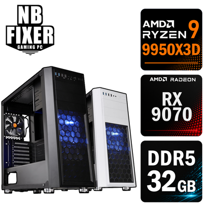 Ryzen 9 9950X3D / RX9070 / メモリDDR5 32GB / SSD 1TB / H26 / ゲーミングPC