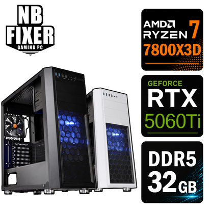 Ryzen 7 7800X3D / RTX5060Ti 8GB / メモリDDR5 32GB / SSD 1TB / H26 / ゲーミングPC