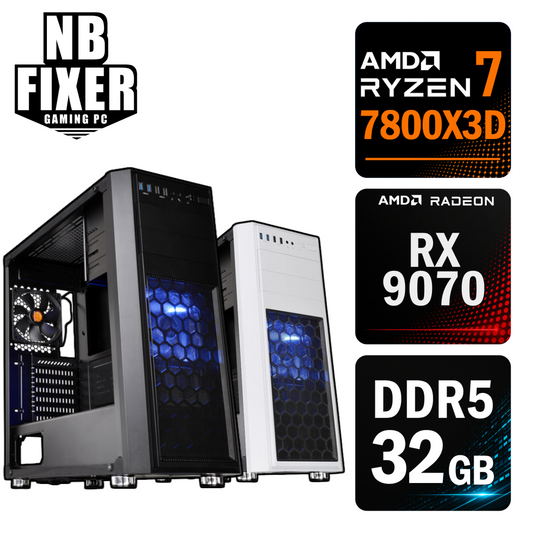 Ryzen 7 7800X3D / RX9070 / メモリDDR5 32GB / SSD 1TB / H26 / ゲーミングPC