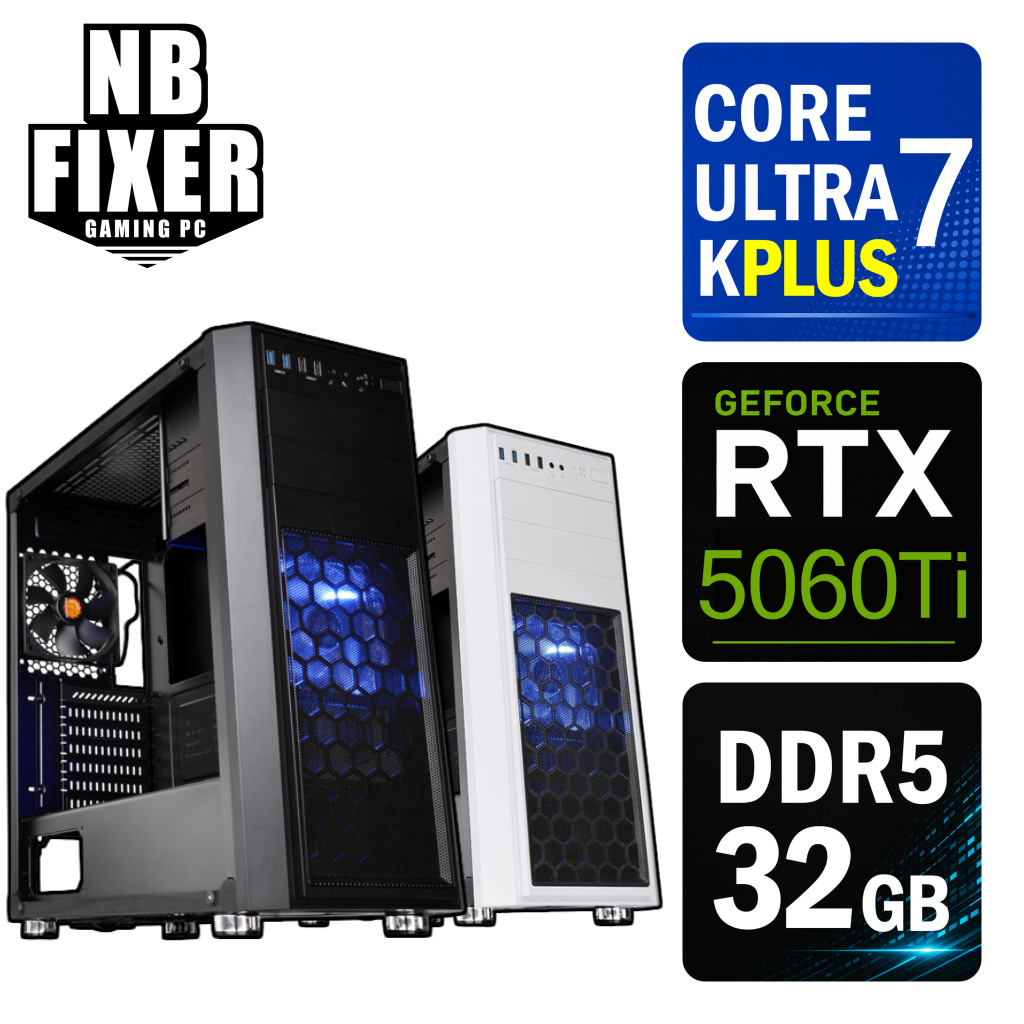 Core Ultra 7 270K Plus / RTX5060Ti 8GB / メモリDDR5 32GB / SSD 1TB / H26 / ゲーミングPC