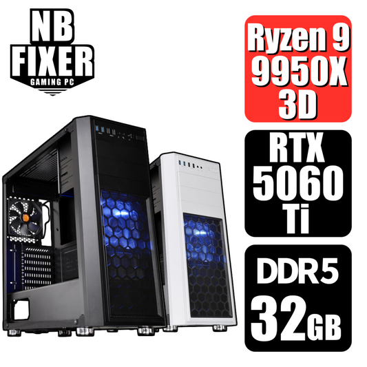Ryzen 9 9950X3D / RTX5060Ti 8GB / メモリDDR5 32GB / SSD 1TB / H26