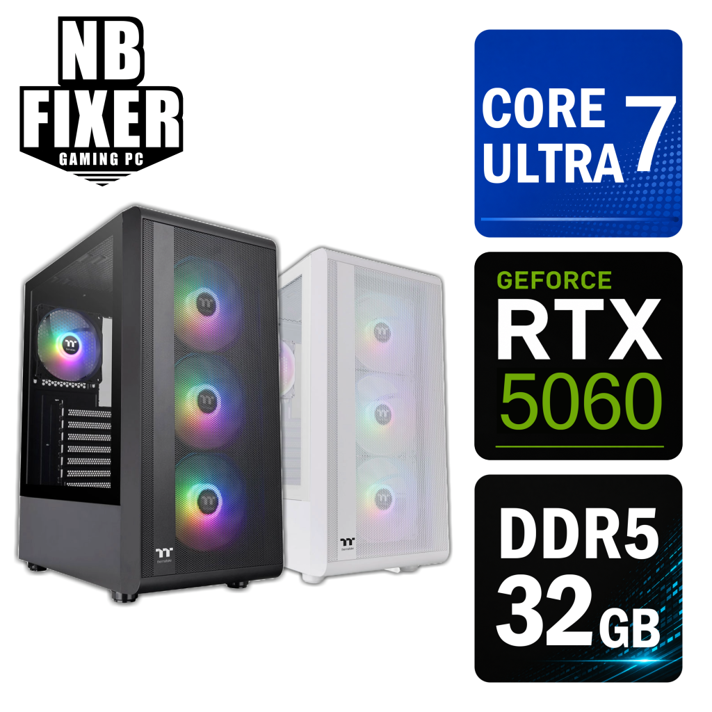 Core Ultra 7 265KF / RTX5060 / メモリ32GB / SSD 1TB / S200 / ゲーミングPC