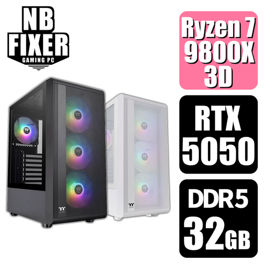 Ryzen 7 9800X3D / RTX5050 / メモリDDR5 32GB / SSD 1TB / S200
