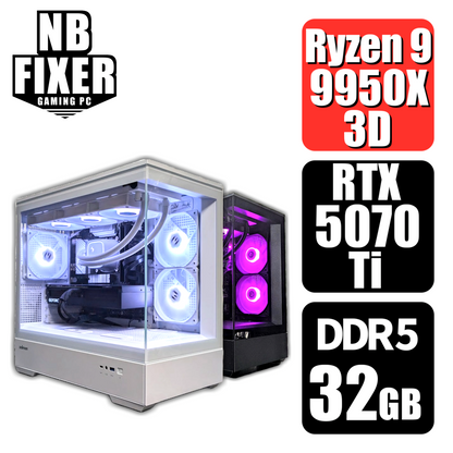 Ryzen 9 9950X3D / RTX5070Ti / メモリDDR5 32GB / SSD 1TB / P30