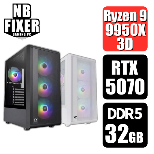 Ryzen 9 9950X3D / RTX5070 / メモリDDR5 32GB / SSD 1TB / S200