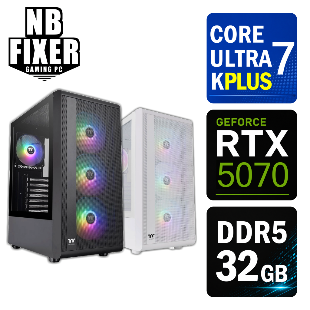 Core Ultra 7 270K Plus / RTX5070 / メモリDDR5 32GB / SSD 1TB / S200 / ゲーミングPC
