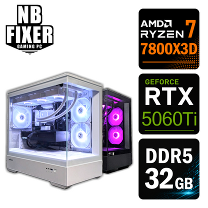 Ryzen 7 7800X3D / RTX5060Ti 8GB / メモリDDR5 32GB / SSD 1TB / P30 / ゲーミングPC