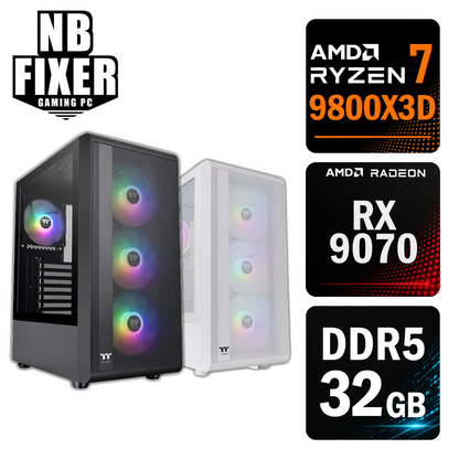 Ryzen 7 9800X3D / RX9070 / メモリDDR5 32GB / SSD 1TB / S200 / ゲーミングPC