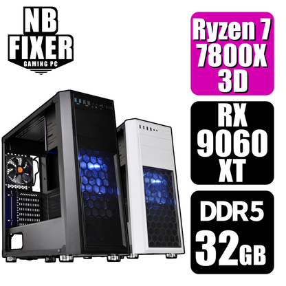 Ryzen 7 7800X3D / RX9060XT / メモリDDR5 32GB / SSD 1TB / H26