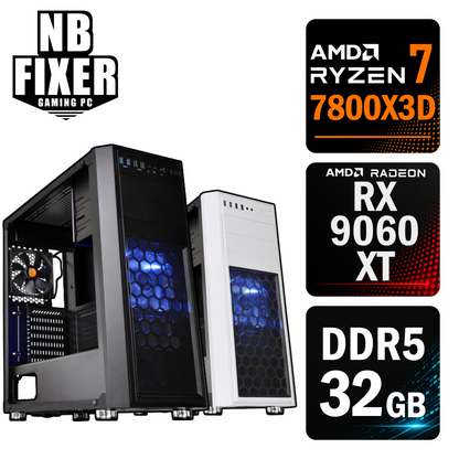 Ryzen 7 7800X3D / RX9060XT / メモリDDR5 32GB / SSD 1TB / H26 / ゲーミングPC