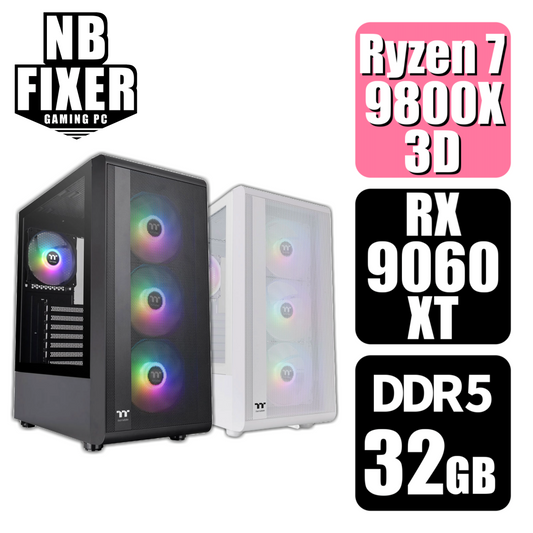 Ryzen 7 9800X3D / RX9060XT / メモリDDR5 32GB / SSD 1TB / S200