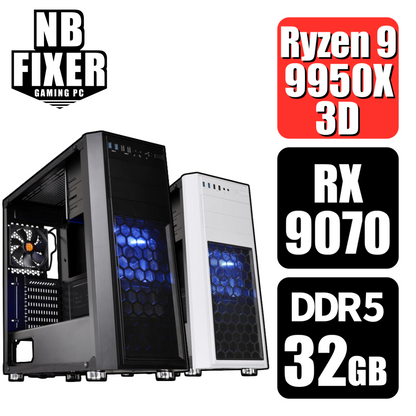 Ryzen 9 9950X3D / RX9070 / メモリDDR5 32GB / SSD 1TB / H26