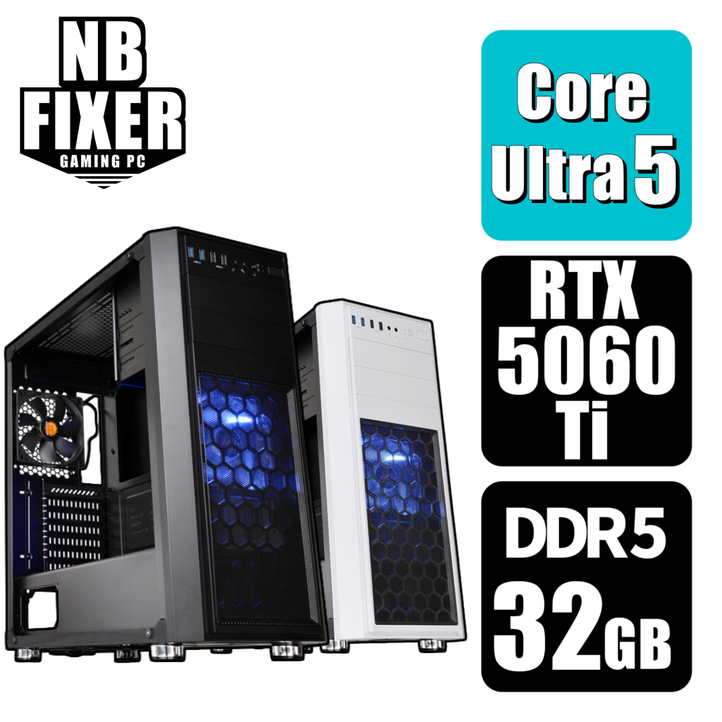 Core Ultra 5 225F / RTX5060Ti 8GB / メモリ32GB / SSD 1TB / H26
