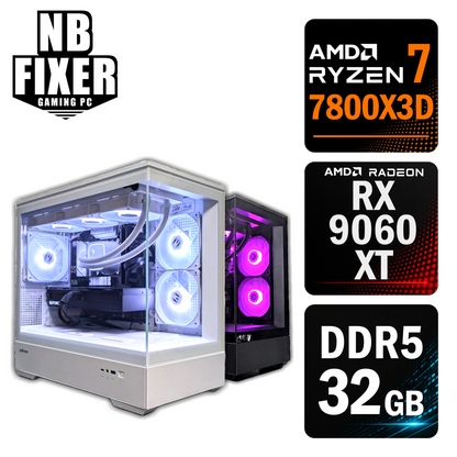 Ryzen 7 7800X3D / RX9060XT / メモリDDR5 32GB / SSD 1TB / P30 / ゲーミングPC