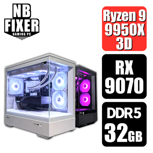 Ryzen 9 9950X3D / RX9070 / メモリDDR5 32GB / SSD 1TB / P30