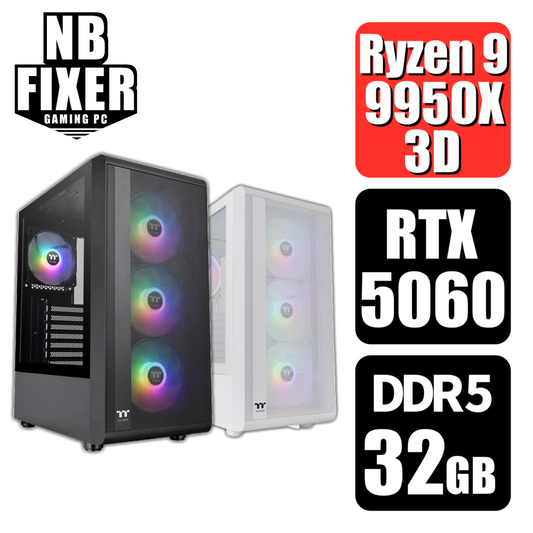 Ryzen 9 9950X3D / RTX5060 / メモリDDR5 32GB / SSD 1TB / S200