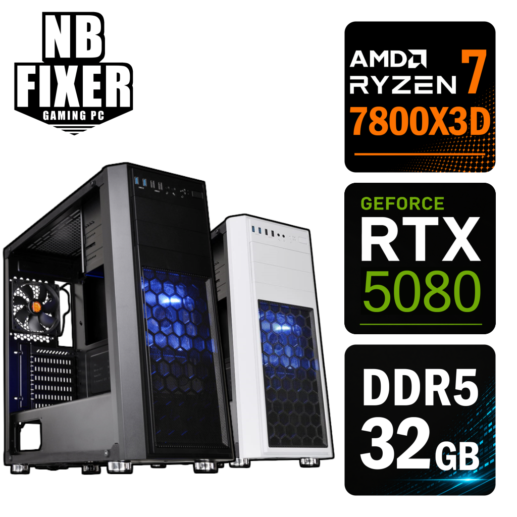 Ryzen 7 7800X3D / RTX5080 / メモリDDR5 32GB / SSD 1TB / H26 / ゲーミングPC