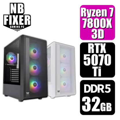 Ryzen 7 7800X3D / RTX5070Ti / メモリDDR5 32GB / SSD 1TB / S200