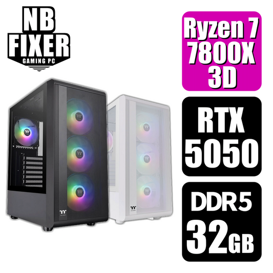 Ryzen 7 7800X3D / RTX5050 / メモリDDR5 32GB / SSD 1TB / S200