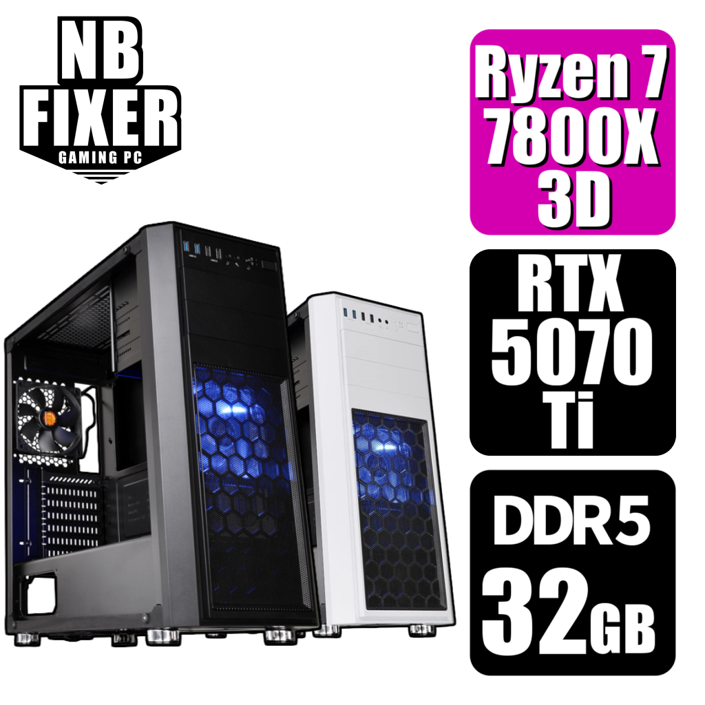 Ryzen 7 7800X3D / RTX5070Ti / メモリDDR5 32GB / SSD 1TB / H26